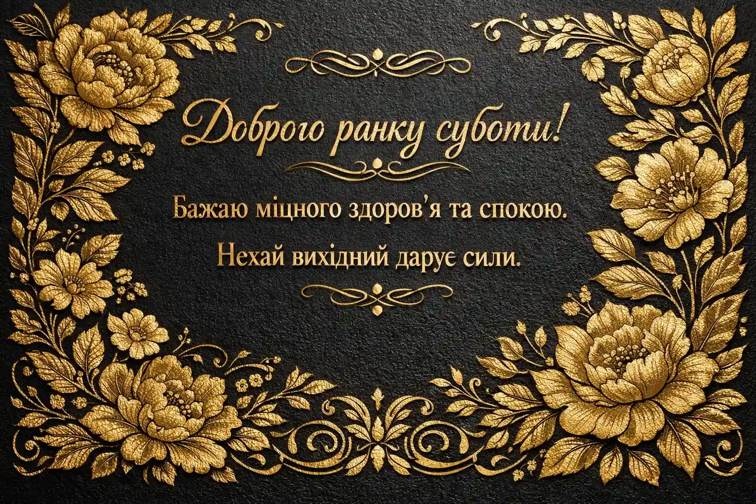 Доброго ранку суботи: найкращі листівки та душевні побажання для гарного вихідного
