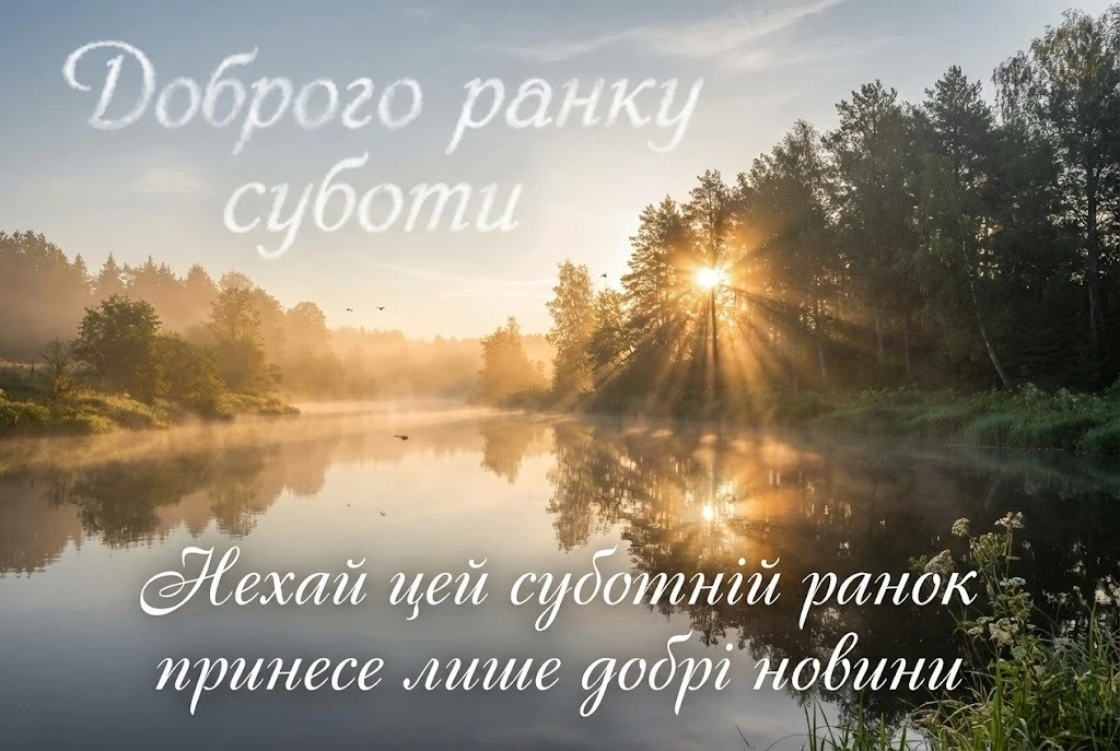 Доброго ранку суботи: найкращі листівки та душевні побажання для гарного вихідного