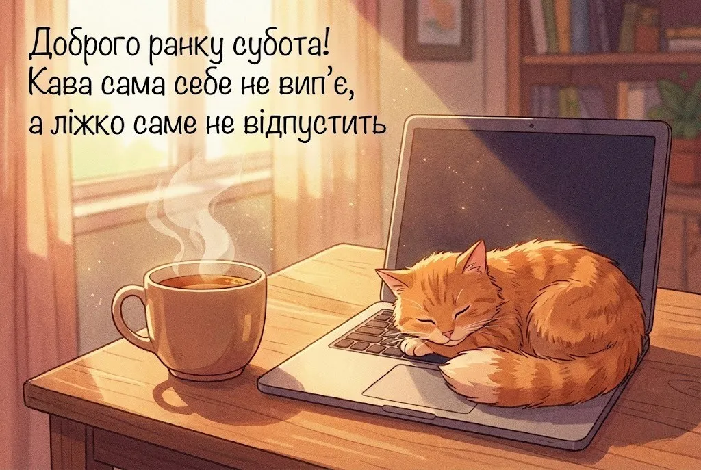 Доброго ранку, субота: красиві картинки та душевні листівки для ідеального вихідного