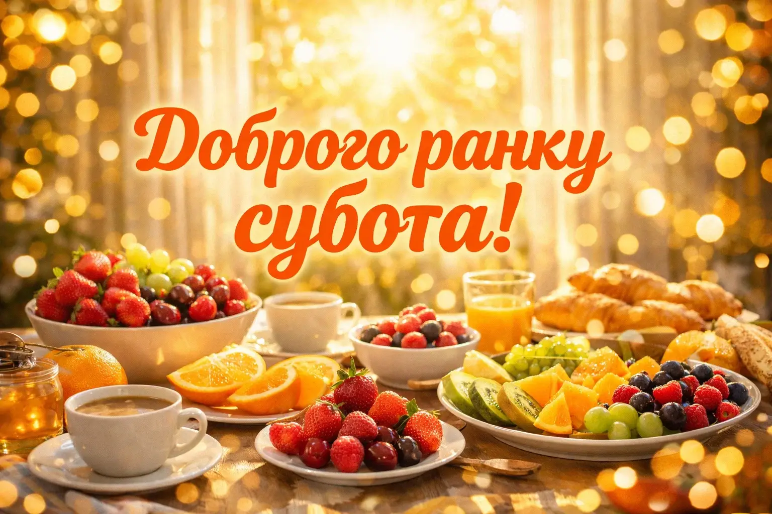 Доброго ранку, субота: красиві картинки та душевні листівки для ідеального вихідного