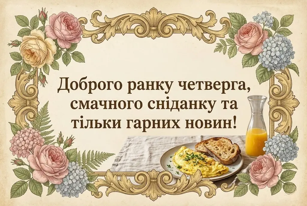 Доброго ранку четверга: найкращі картинки та щирі побажання для піднесеного настрою