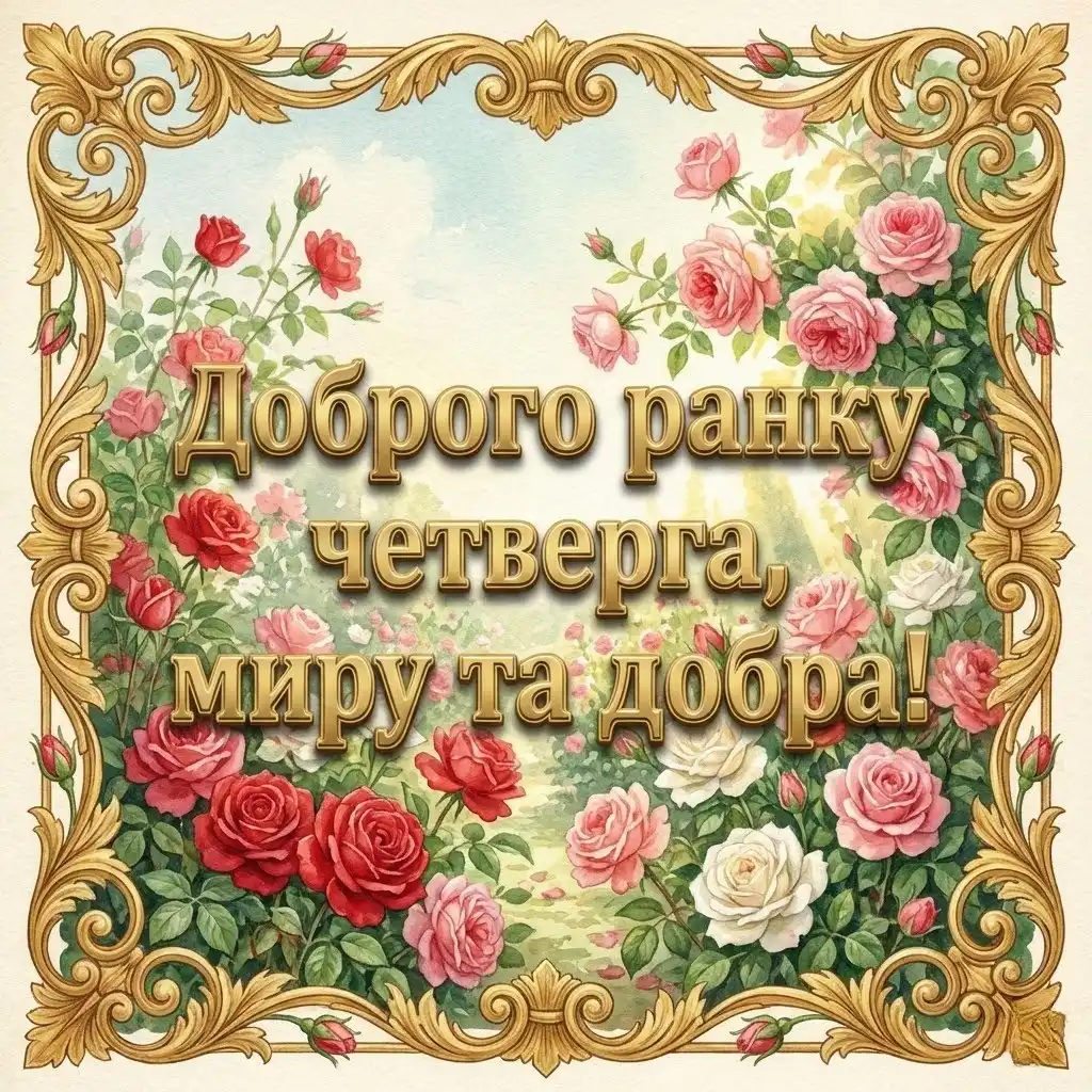 Доброго ранку четверга: найкращі картинки та щирі побажання для піднесеного настрою