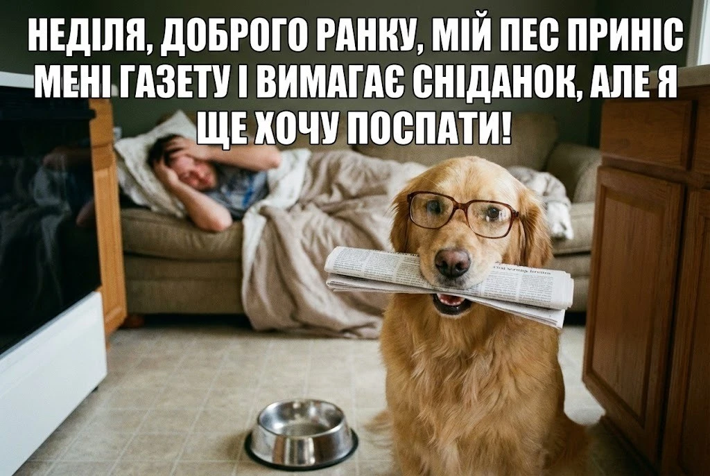 Неділя: доброго ранку та гарного відпочинку у найкращих картинках і побажаннях