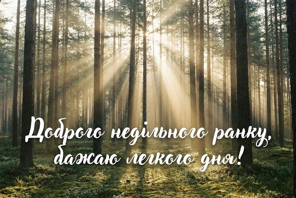 Неділя: доброго ранку та гарного відпочинку у найкращих картинках і побажаннях
