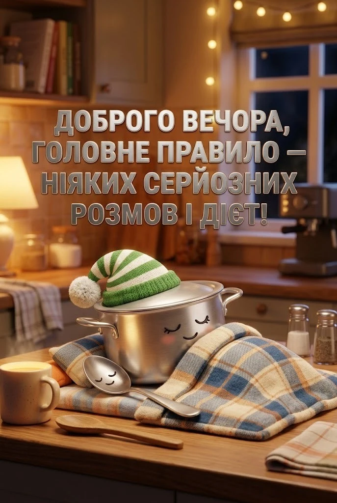 Доброго вечора, тихої ночі: душевні та кумедні картинки для затишного настрою