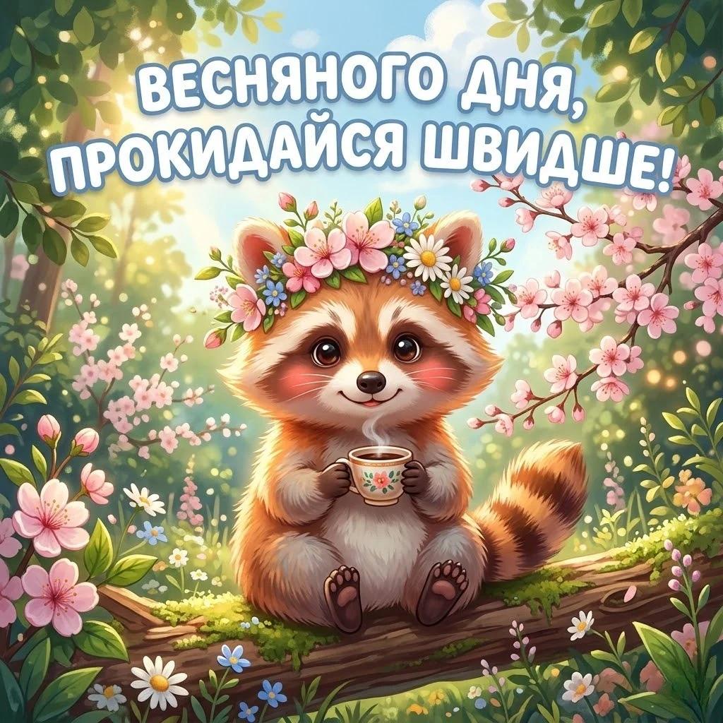 Доброго весняного ранку та гарного дня: прикольні картинки для чудового настрою