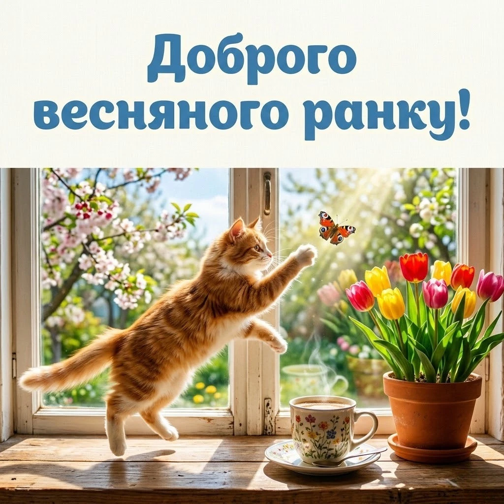 Доброго весняного ранку та гарного дня: прикольні картинки для чудового настрою