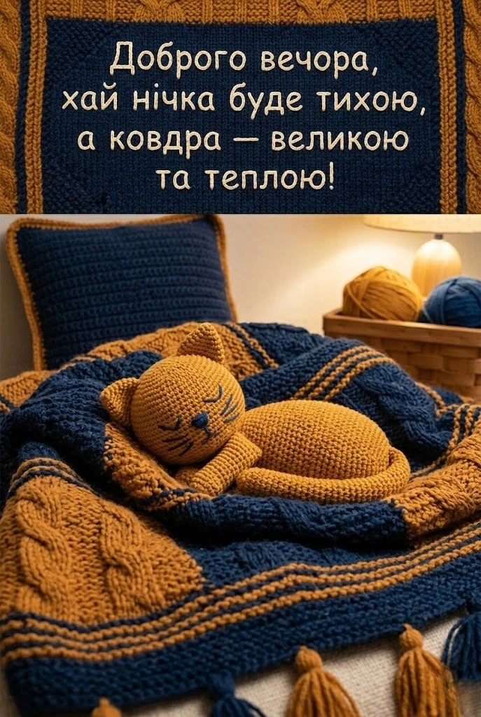 Доброго вечора, на добраніч і спокійної ночі: душевні побажання та картинки для затишку