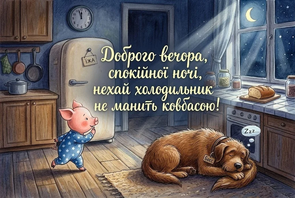 Доброго вечора, на добраніч і спокійної ночі: душевні побажання та картинки для затишку