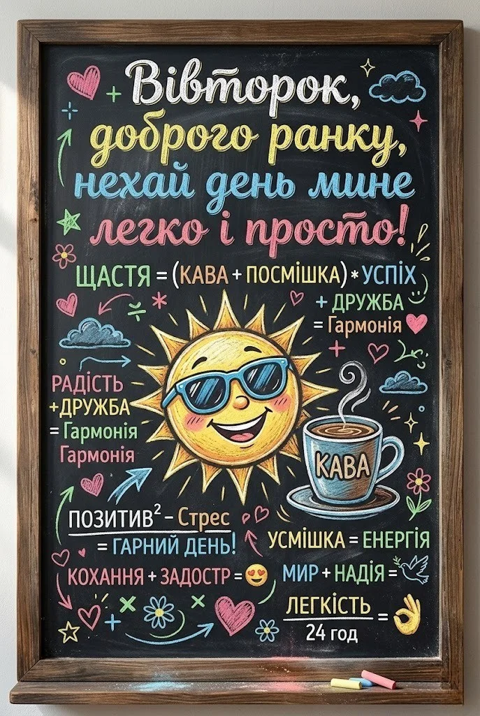 Вівторок, доброго ранку: душевні картинки та прикольні листівки для позитивного настрою