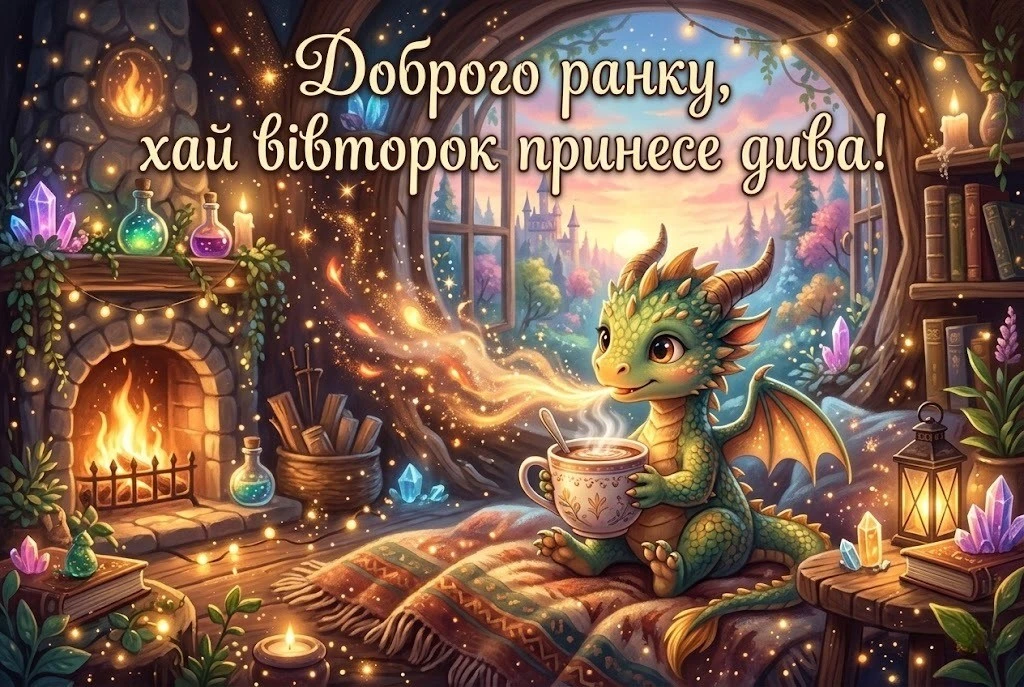 Вівторок, доброго ранку: душевні картинки та прикольні листівки для позитивного настрою