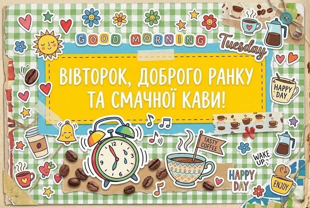 Вівторок, доброго ранку: душевні картинки та прикольні листівки для позитивного настрою