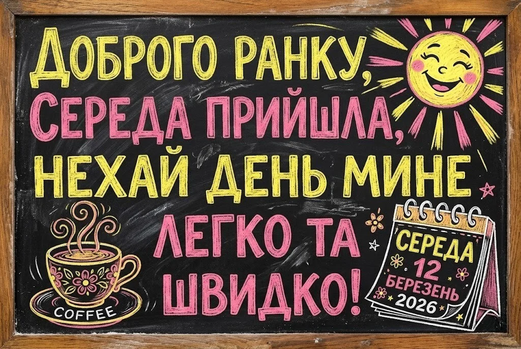 Середа доброго ранку та найкращі картинки з душевними побажаннями для гарного настрою