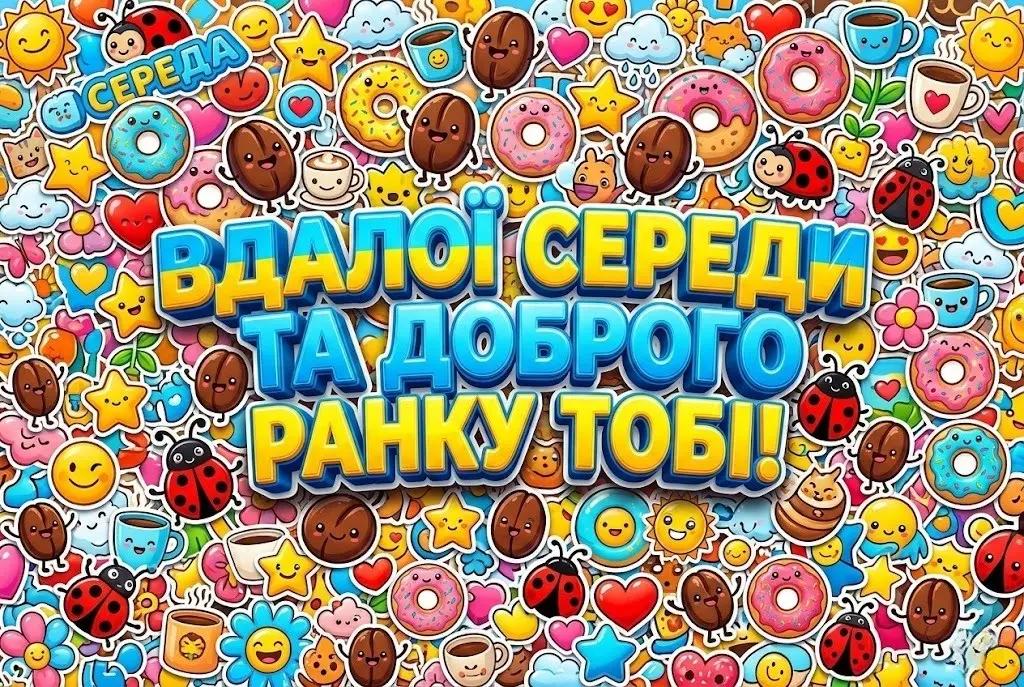 Середа доброго ранку та найкращі картинки з душевними побажаннями для гарного настрою