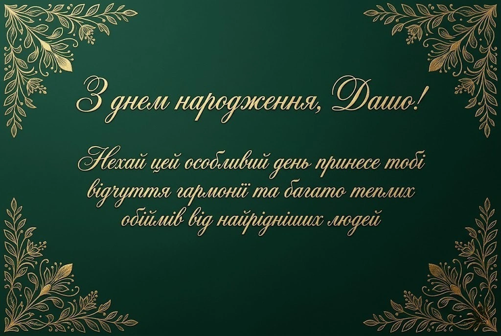 Дашуля, зі святом! Підбірка душевних побажань для іменинниці
