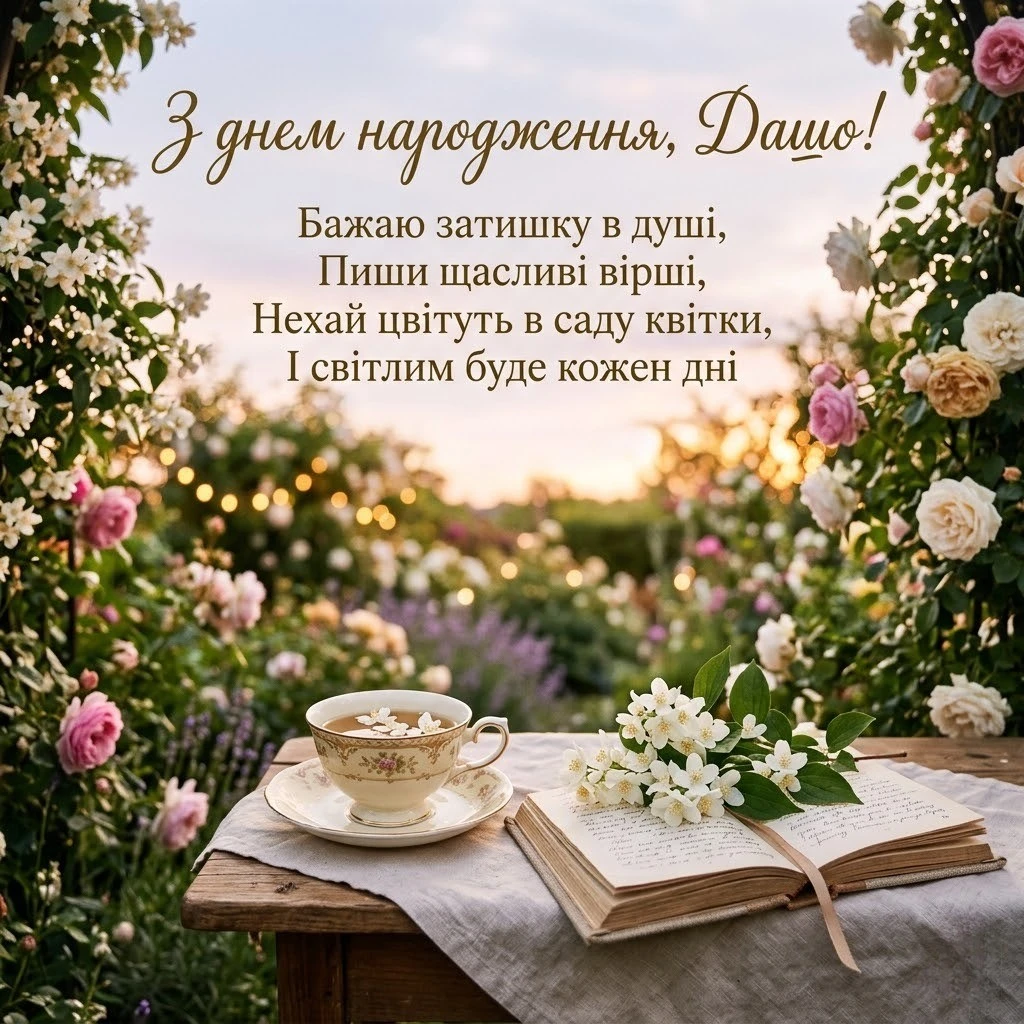Дашуля, зі святом! Підбірка душевних побажань для іменинниці