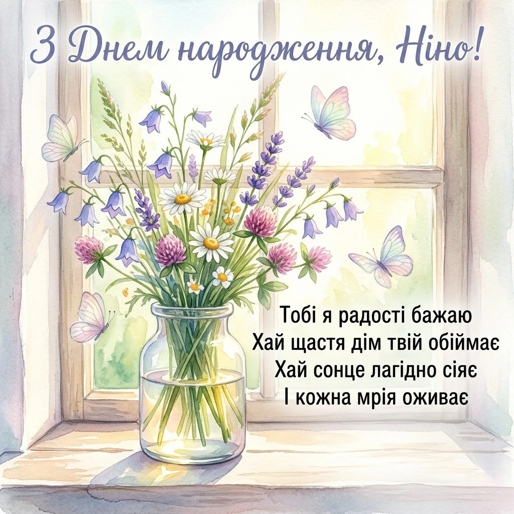 З днем народження, Ніно! Щирі побажання, що зігрівають серце