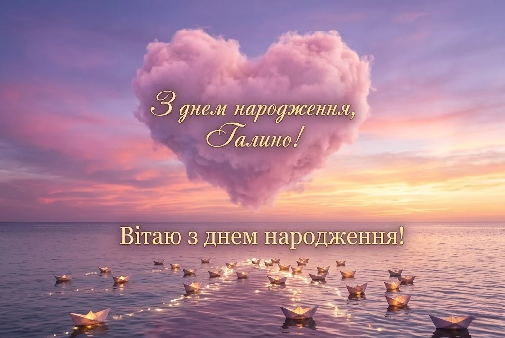 Привітання з днем народження Галино: від щирого серця до самих зірок