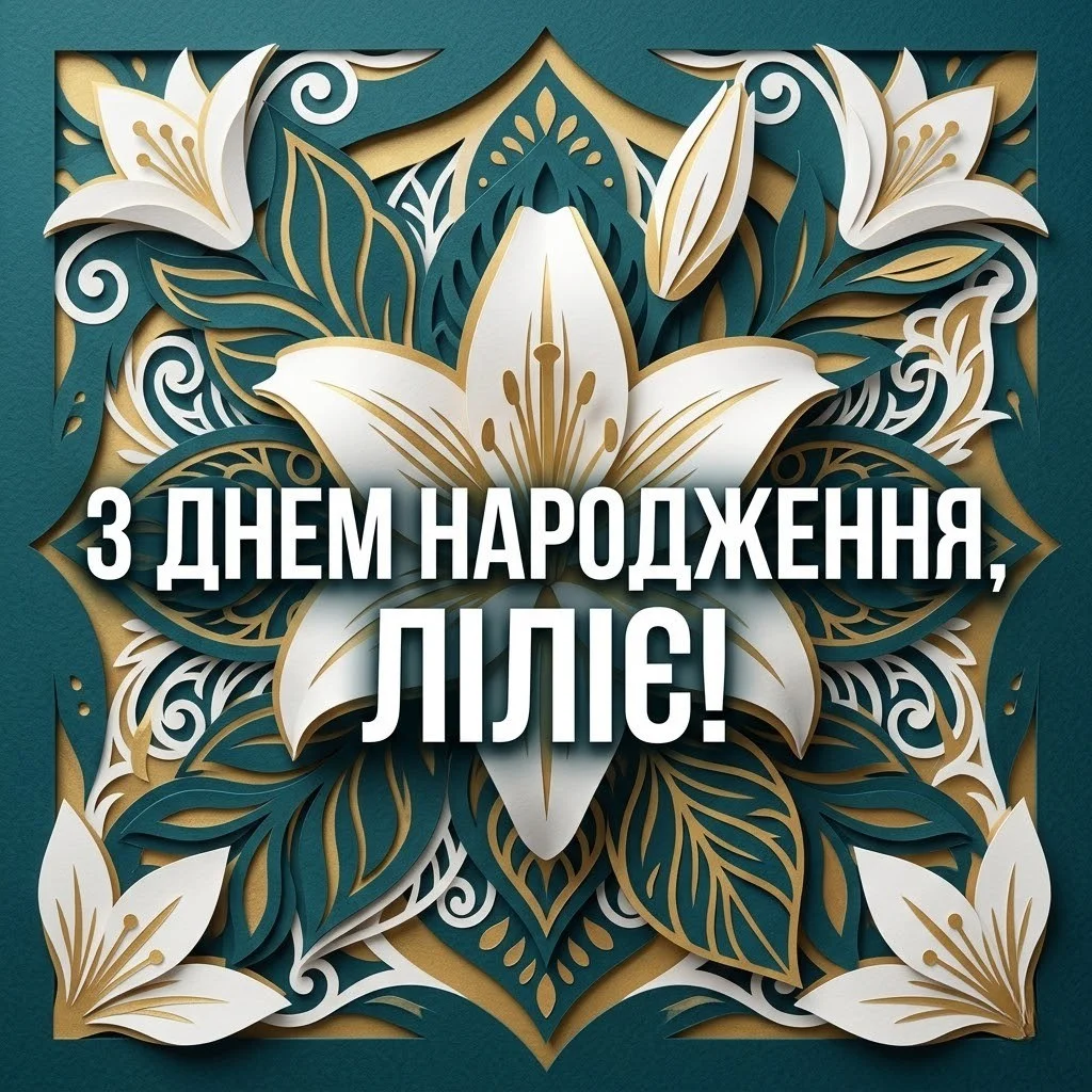 З днем народження, Лілія: красиві побажання та картинки українською мовою