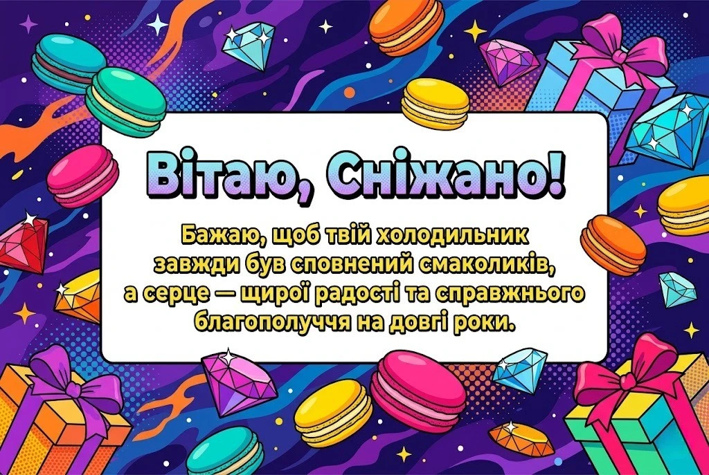 З днем народження, Сніжаночко! Зворушливі побажання для найрідніших