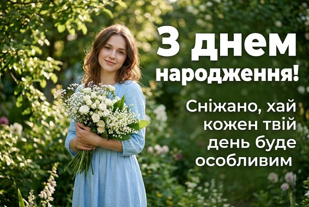З днем народження, Сніжаночко! Зворушливі побажання для найрідніших