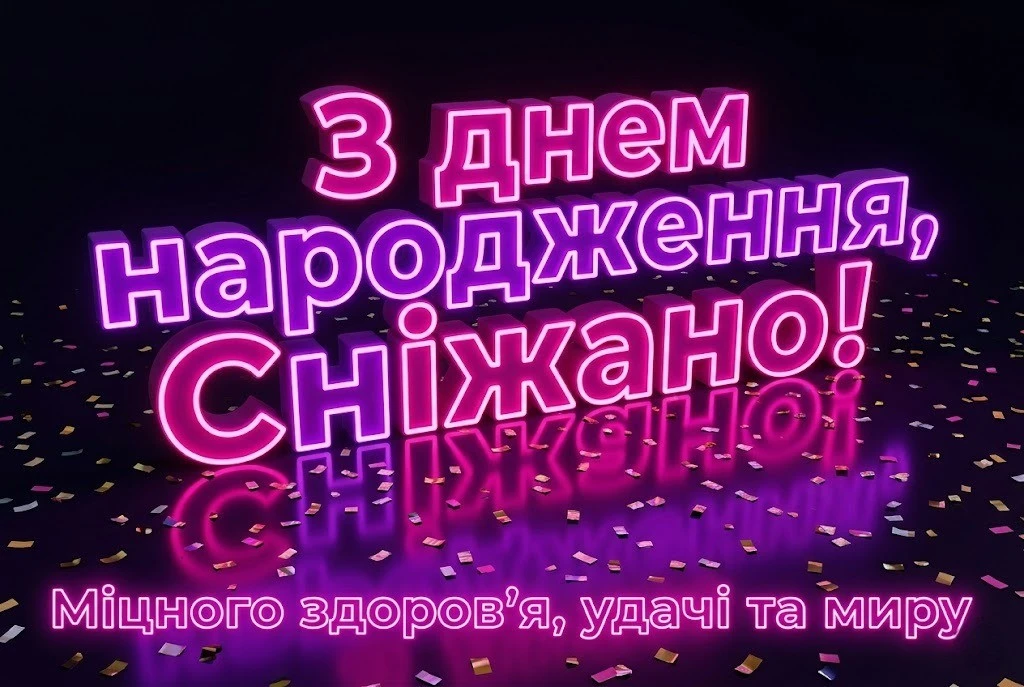 З днем народження, Сніжаночко! Зворушливі побажання для найрідніших
