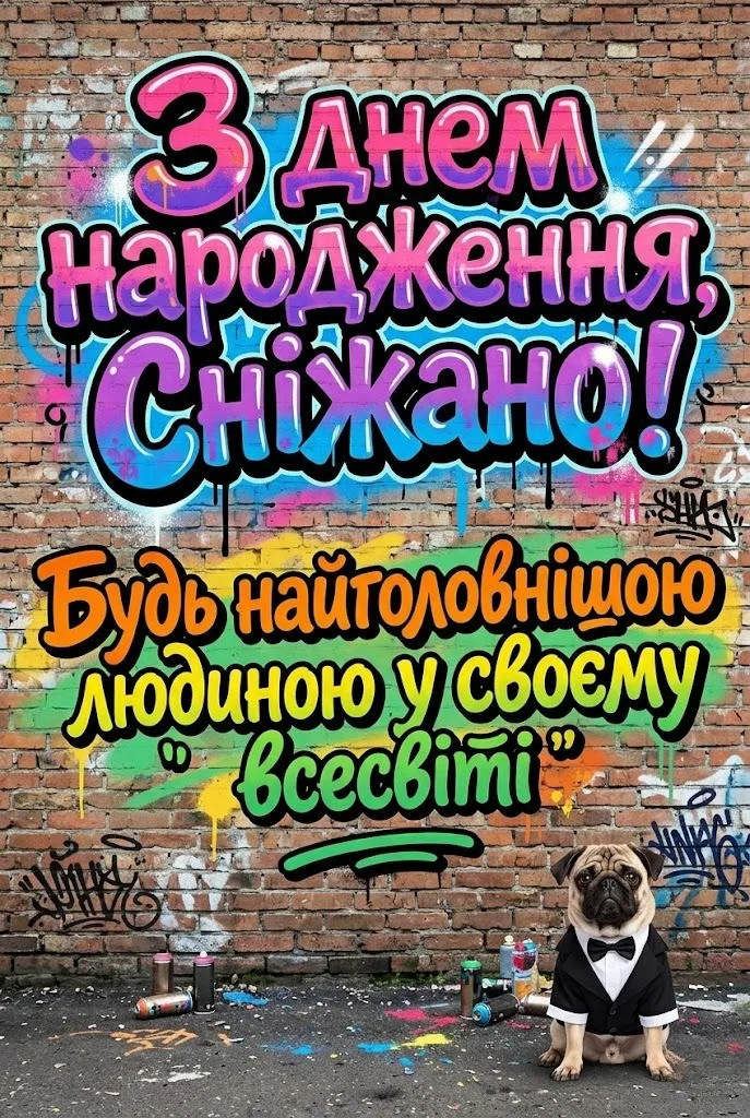 З днем народження, Сніжаночко! Зворушливі побажання для найрідніших