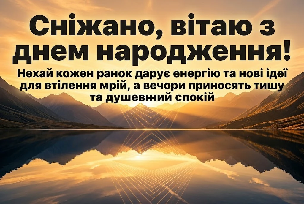 З днем народження, Сніжаночко! Зворушливі побажання для найрідніших