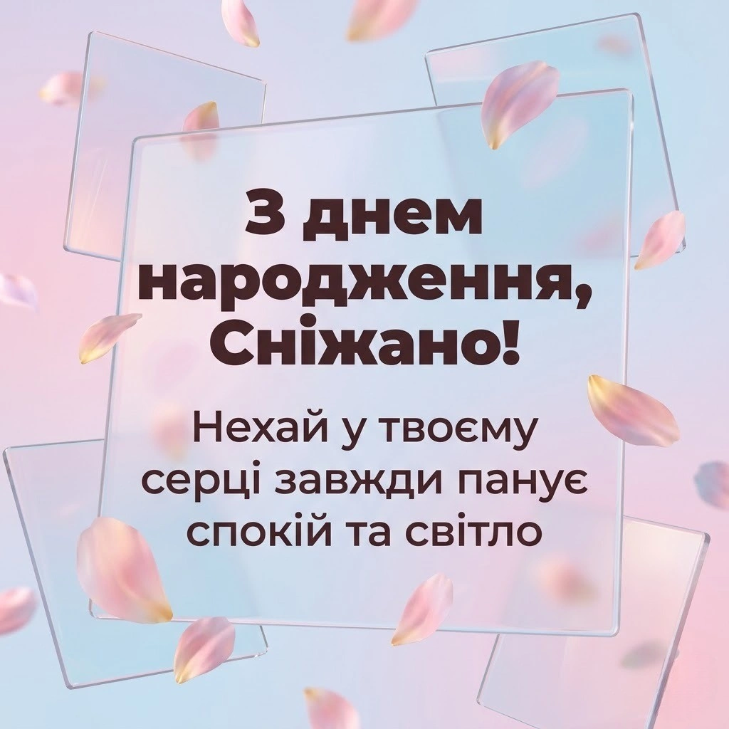 З днем народження, Сніжаночко! Зворушливі побажання для найрідніших