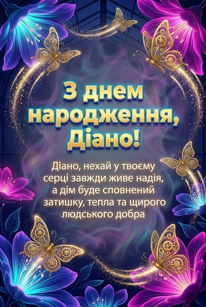 Як красиво привітати Діану з днем народження: добірка теплих слів