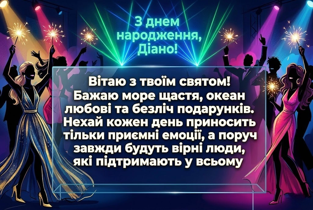Як красиво привітати Діану з днем народження: добірка теплих слів