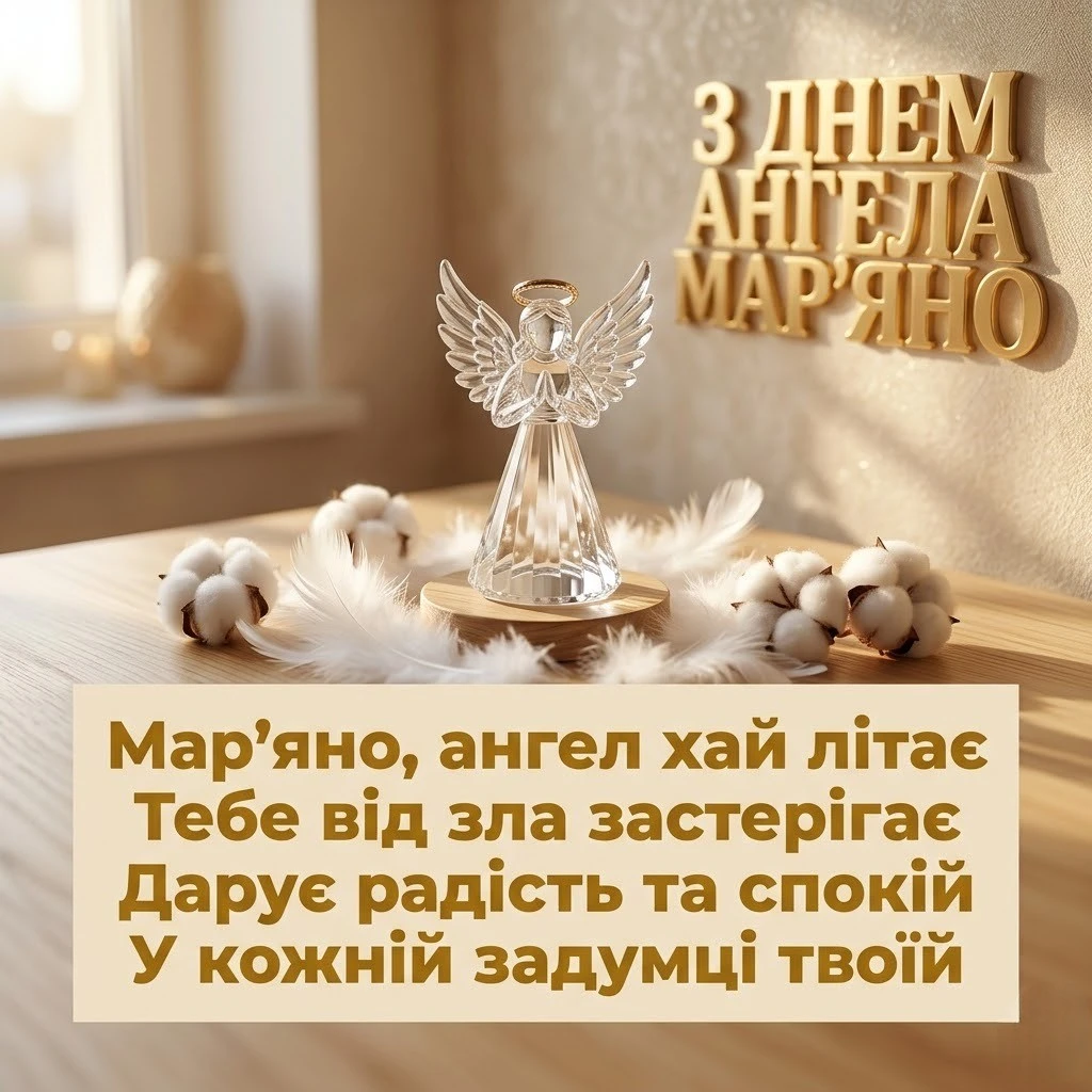 День ангела Мар’яни 2026: красиві картинки та щирі слова