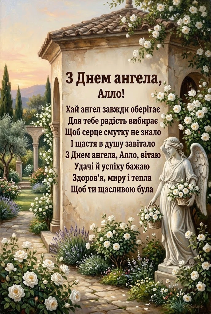 З днем ангела, Аллочко! Поезія та проза для особливого свята