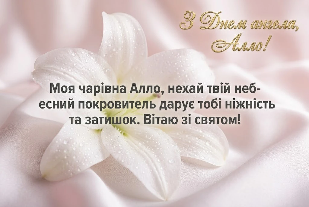 З днем ангела, Аллочко! Поезія та проза для особливого свята
