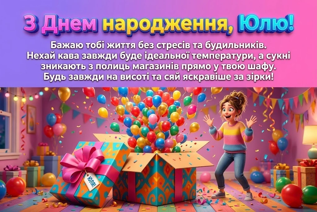 Щирі та креативні привітання для Юлі: зробіть її свято незабутнім