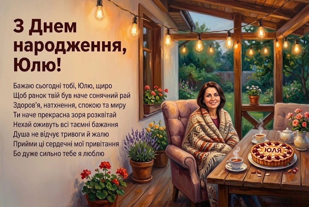 Щирі та креативні привітання для Юлі: зробіть її свято незабутнім