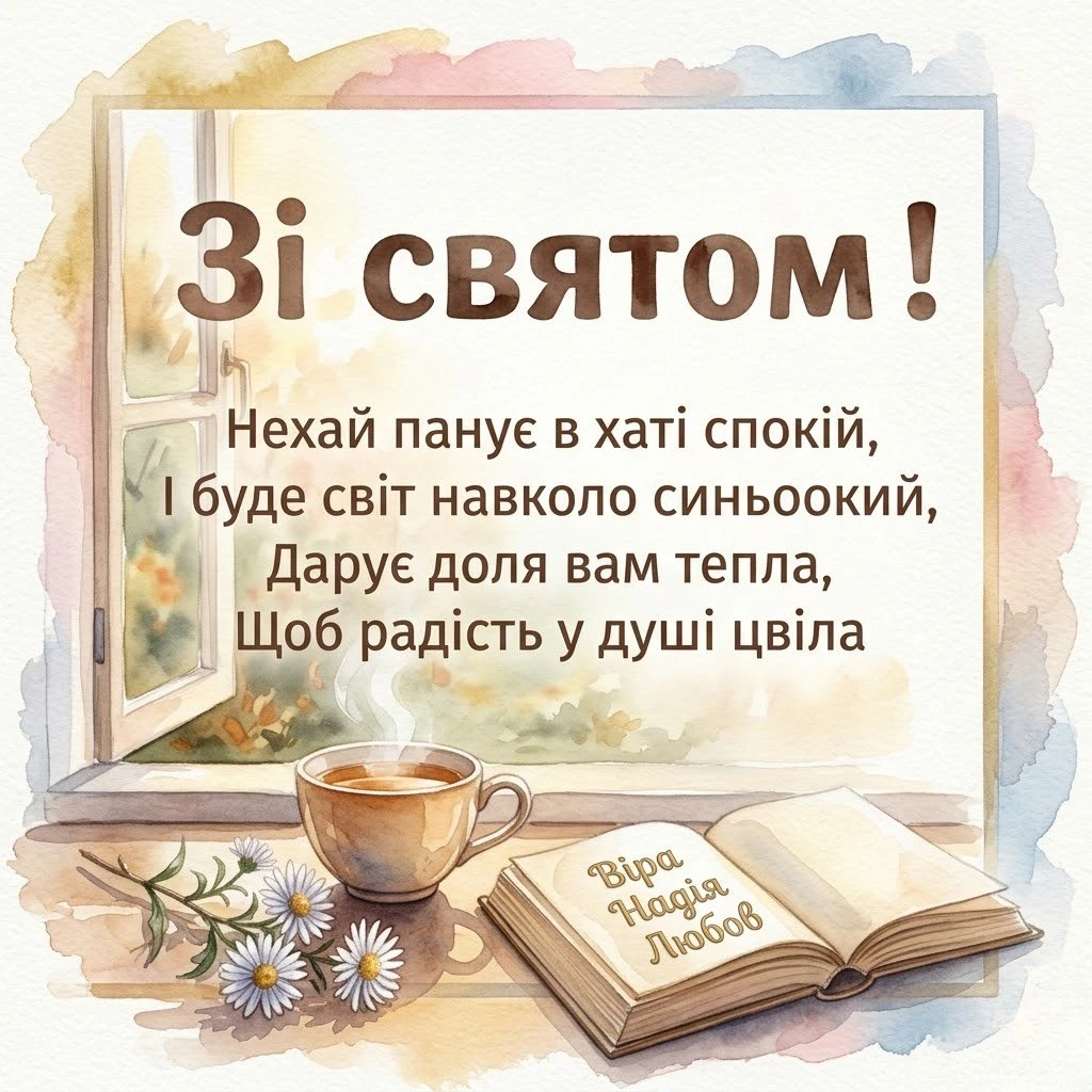 Віра, Надія, Любов: картинки, що дарують душевний спокій