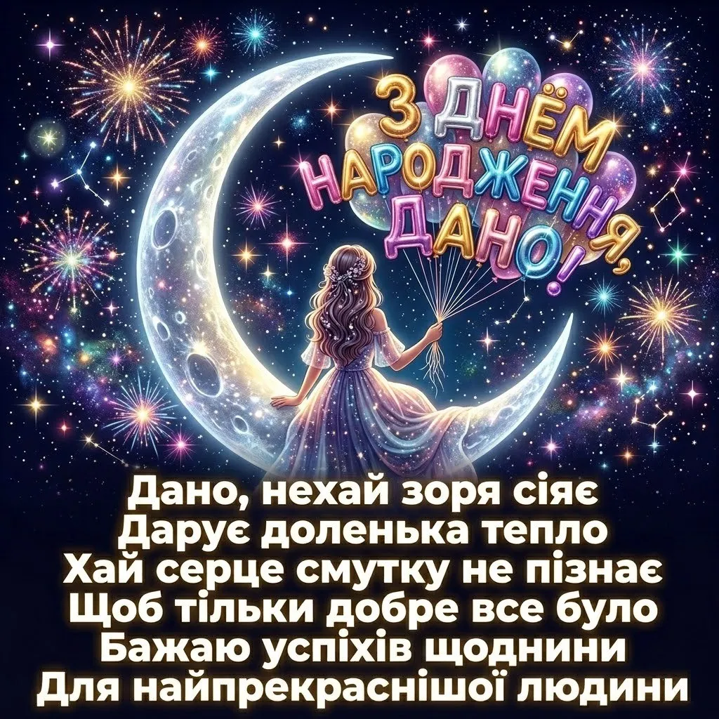 Твоє свято, Дано: побажання внутрішньої сили та безмежного щастя