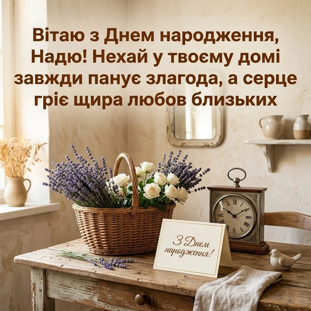 Дорога Надю, вітаємо! Красиві слова та віршовані рядки для іменинниці