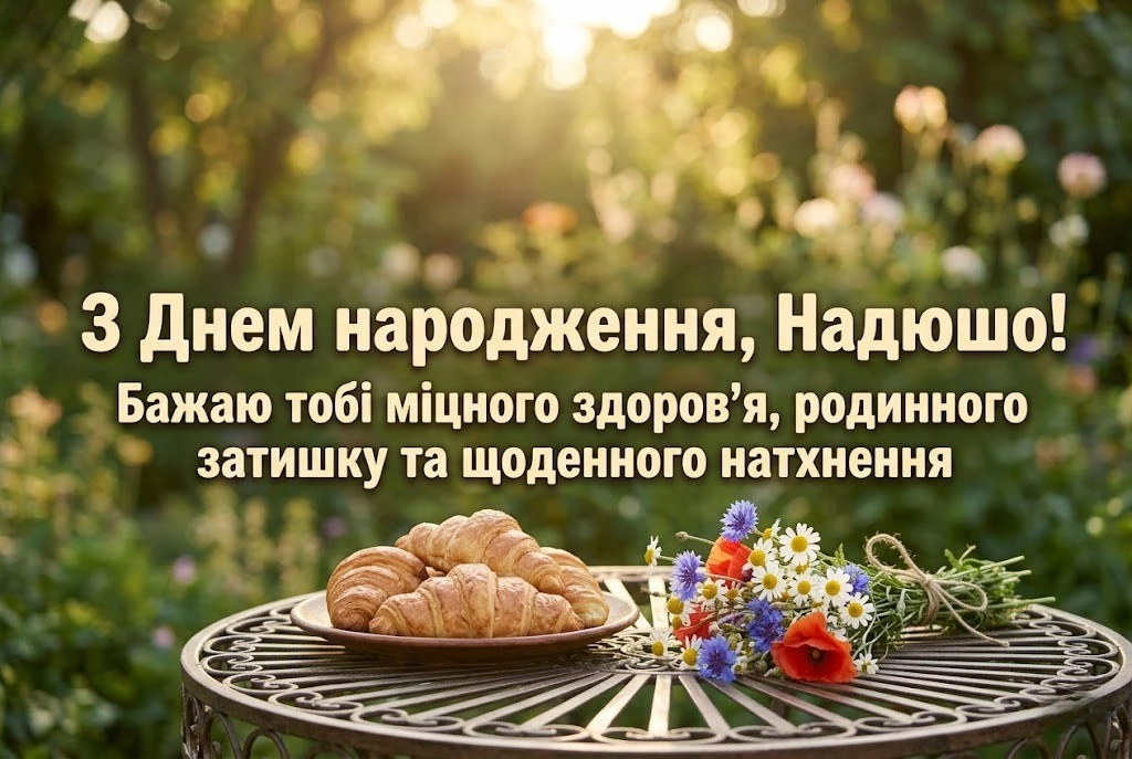 Дорога Надю, вітаємо! Красиві слова та віршовані рядки для іменинниці