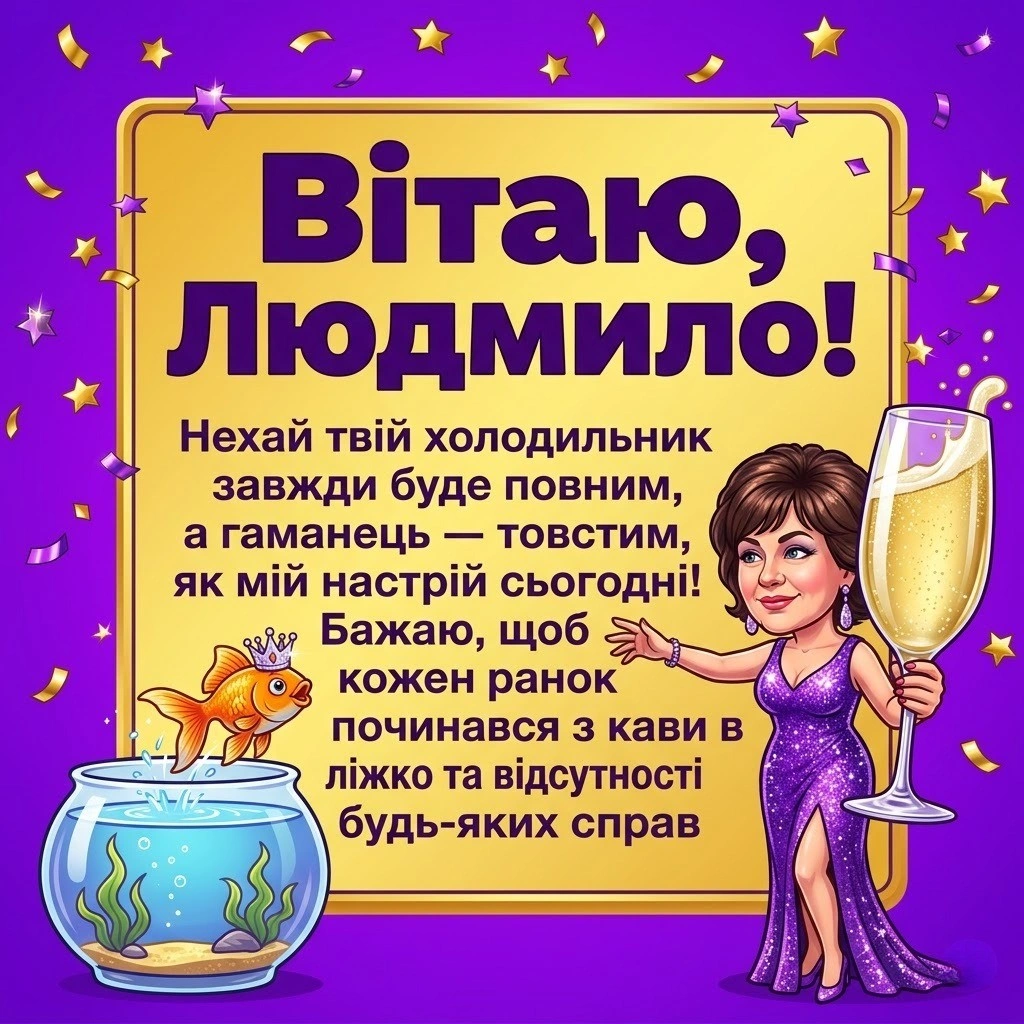 Людмило, зі святом! Незабутні привітання для особливої жінки