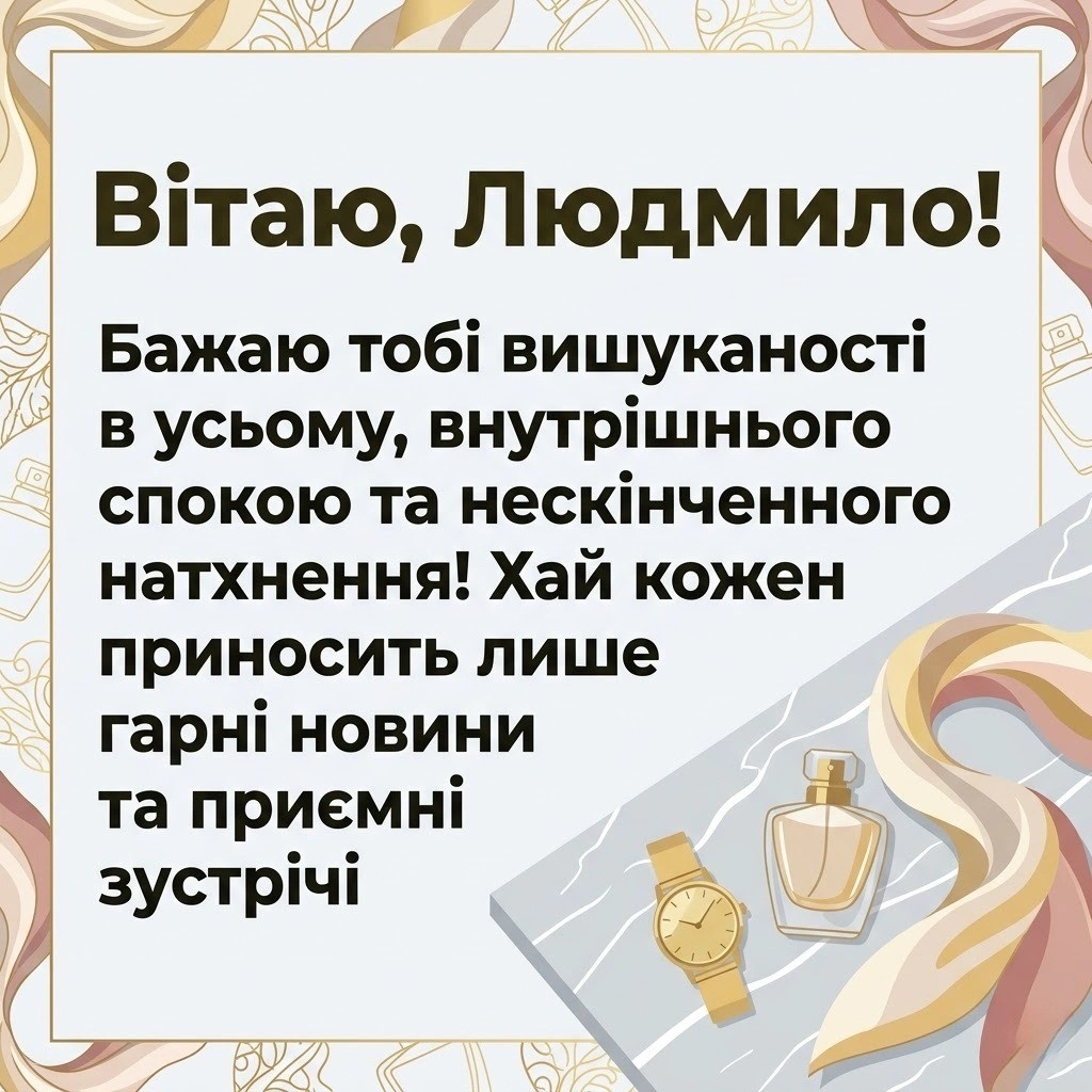 Людмило, зі святом! Незабутні привітання для особливої жінки