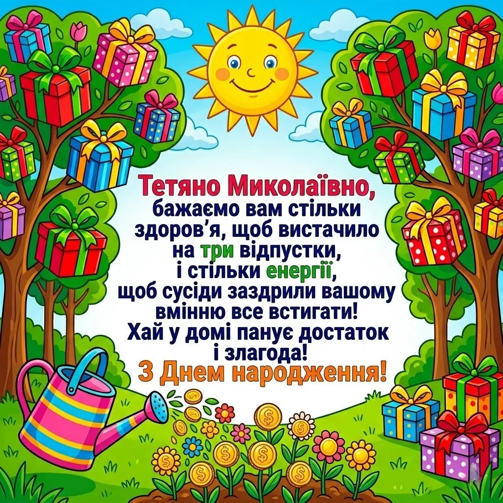 Тетяно Миколаївно, зі святом! Підбірка душевних привітань на будь-який смак