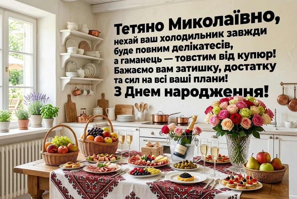 Тетяно Миколаївно, зі святом! Підбірка душевних привітань на будь-який смак