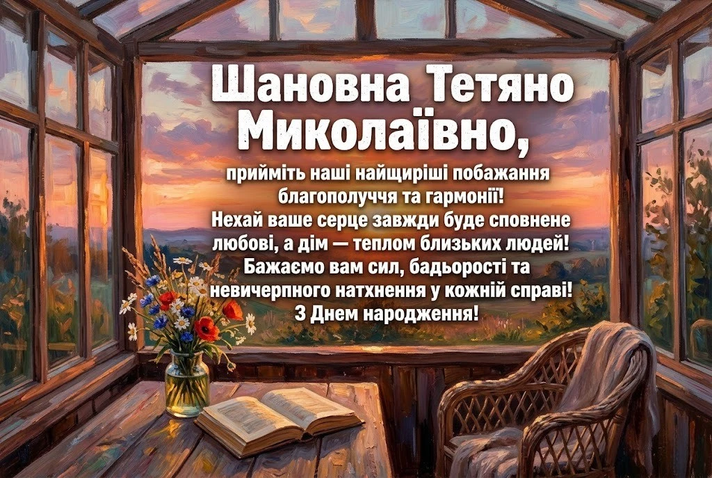 Тетяно Миколаївно, зі святом! Підбірка душевних привітань на будь-який смак