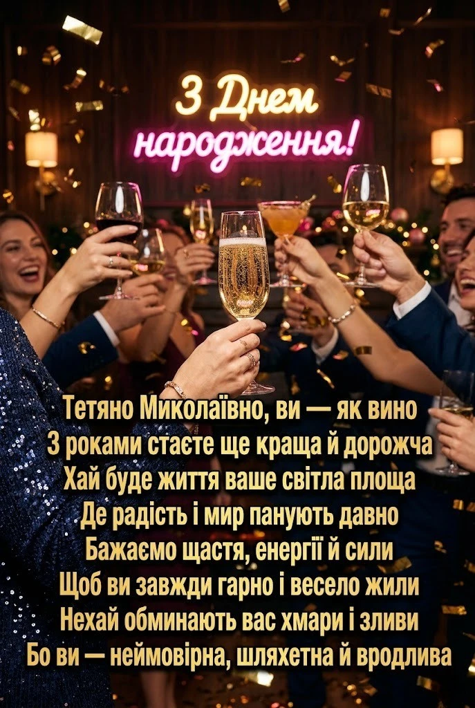 Тетяно Миколаївно, зі святом! Підбірка душевних привітань на будь-який смак
