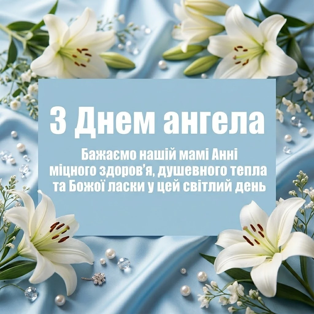 Матусю Анно, з днем ангела! Побажання здоров’я, любові та миру