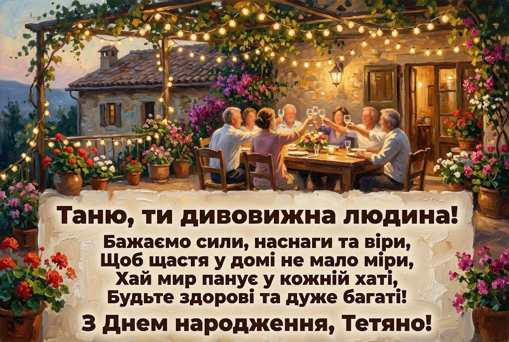 З днем народження, Тетяно! Підбірка зворушливих побажань для Танюші