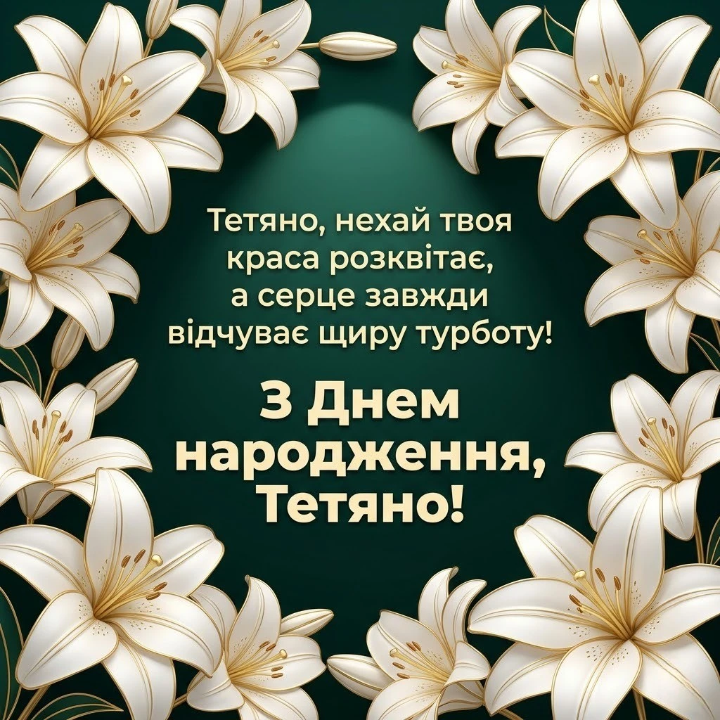 З днем народження, Тетяно! Підбірка зворушливих побажань для Танюші
