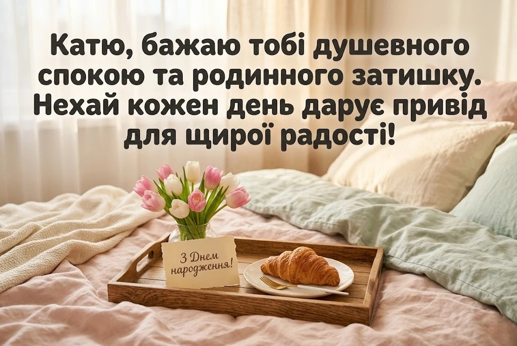 Катрусі з любов’ю: щирі привітання та святкові картинки до дня народження
